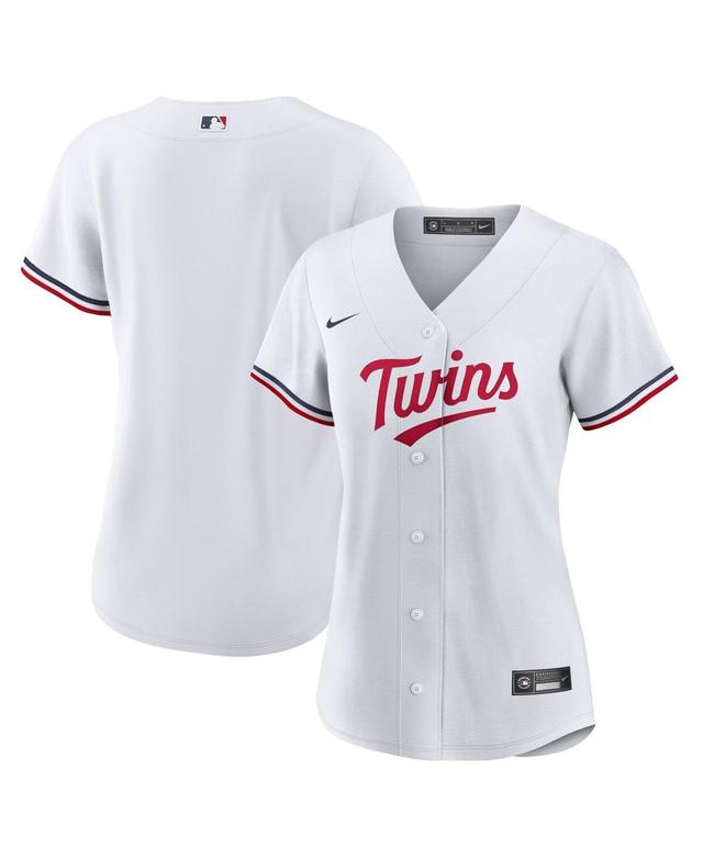 Womens Nike White Minnesota Twins Home Replica Team Logo Jersey - White Product Image