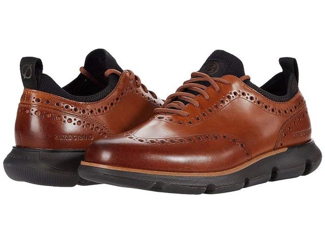 Cole Haan 4.Zerogrand Wing Tip Oxford (British Tan/Java) Men's Shoes Product Image