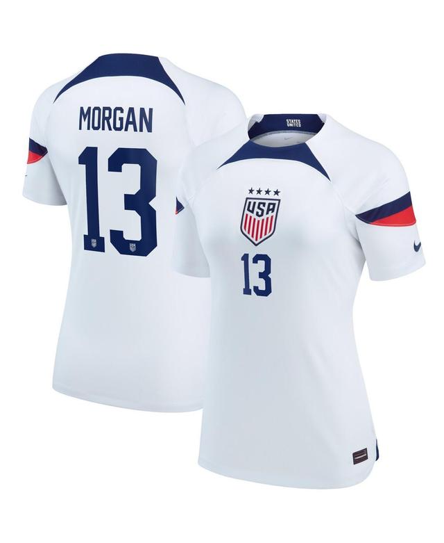 Womens Nike Alex Morgan White Uswnt 2022/23 Home Breathe Stadium Replica Player Jersey - White Product Image