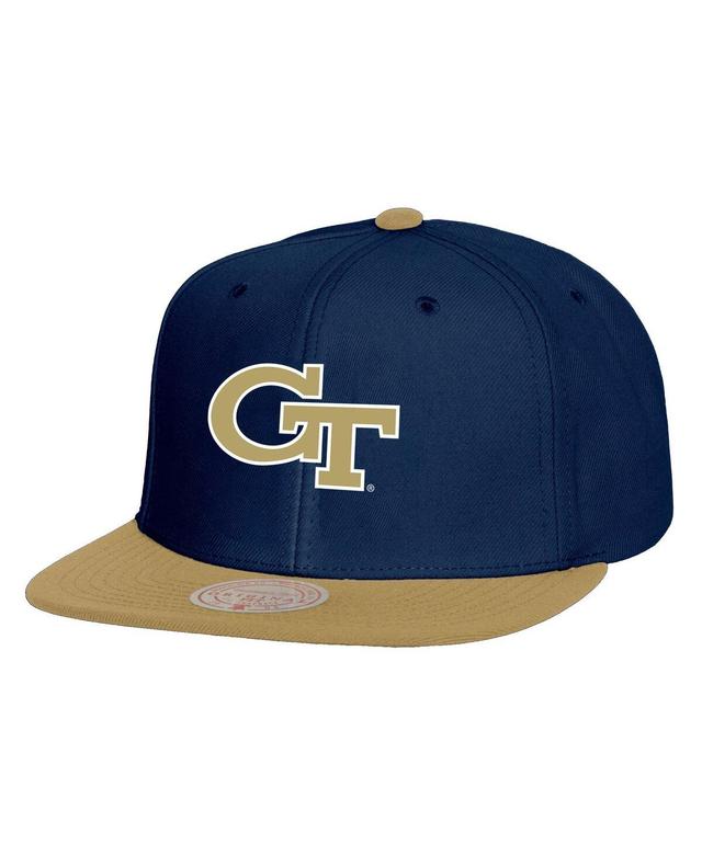 Mens Mitchell & Ness Navy/Gold Georgia Tech Yellow Jackets 2-Tone 2.0 Snapback Hat, Nc2 Blue Product Image