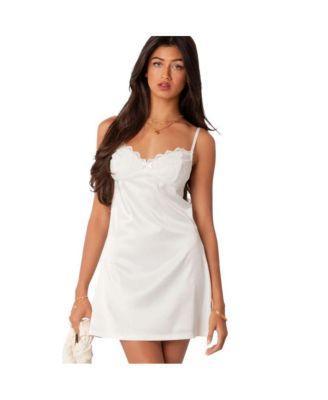 Edikted Womens Rowan Mini Satin Slip Dress product image