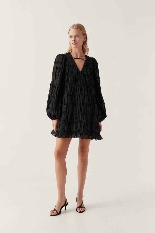 Evelina Ruched Mini Dress Product Image