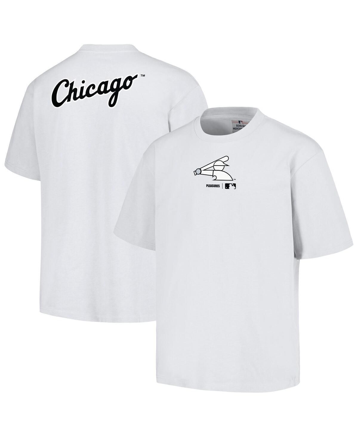 Mens Pleasures White Chicago White Sox Mascot T-shirt Product Image