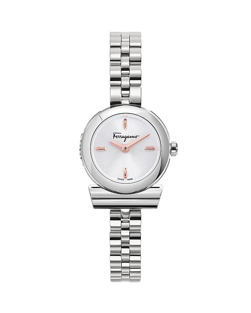 Salvatore Ferragamo Womens Swiss Gancini Stainless Steel Bracelet Watch 23mm Product Image