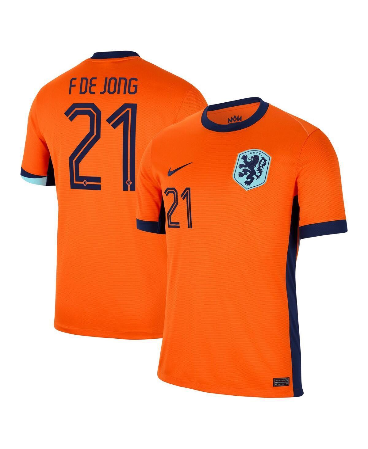 Frenkie de Jong Netherlands National Team 2024 Stadium Home Nike Men's Dri-FIT Soccer Jersey Product Image