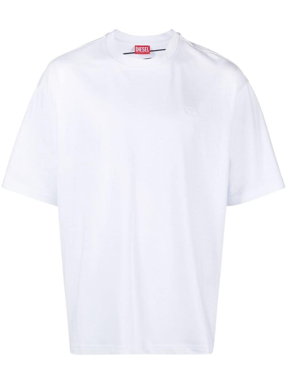 Logo-print Cotton T-shirt In White Product Image