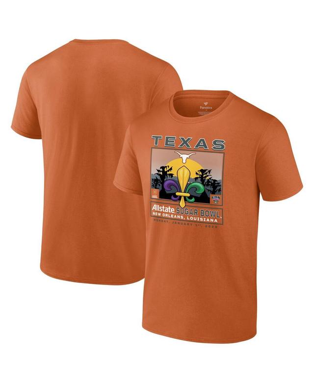 Mens Fanatics Texas Orange Texas Longhorns College Football Playoff 2024 Sugar Bowl T-shirt Product Image