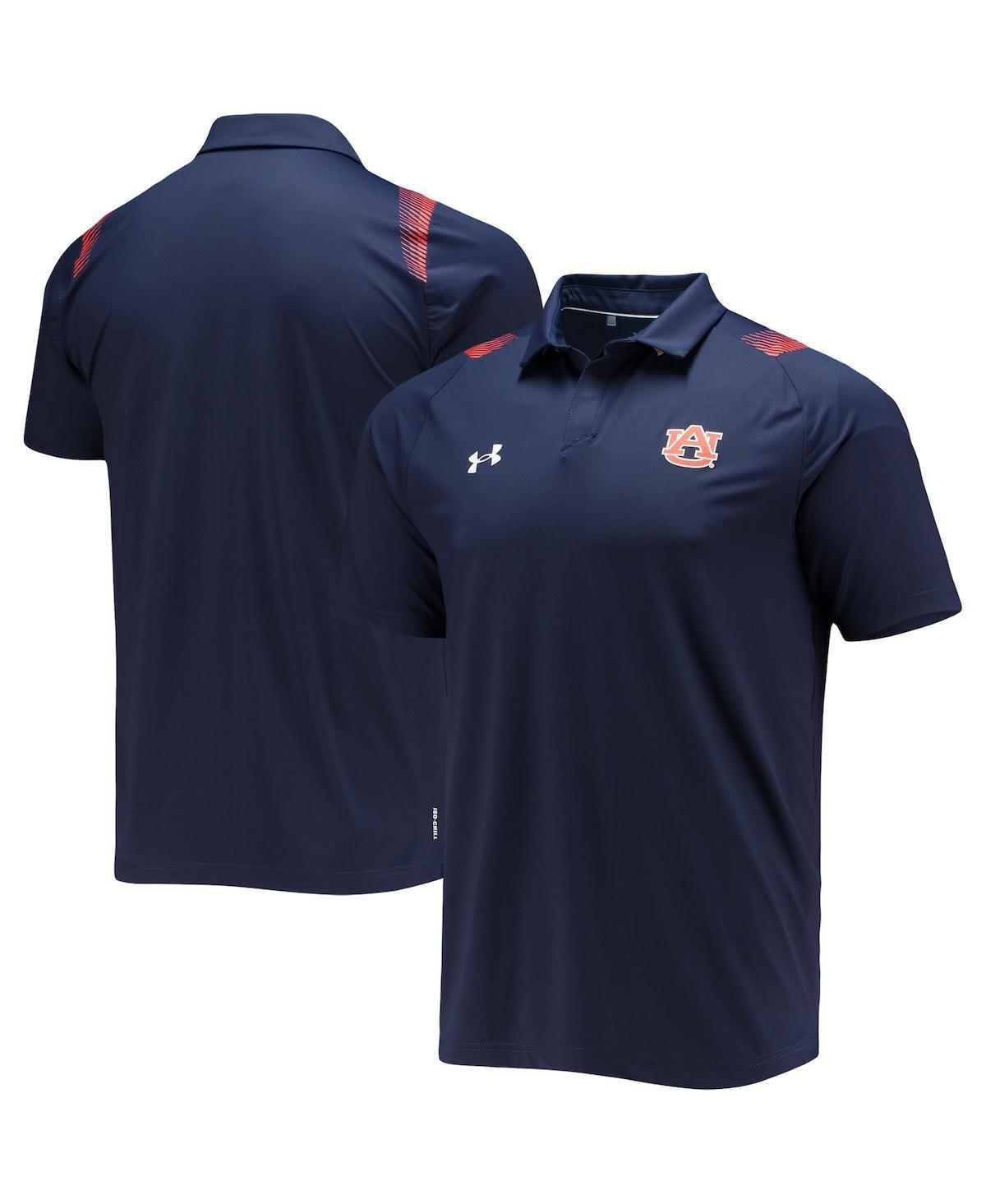 Mens Under Armour Navy Auburn Tigers 2021 Sideline Performance Polo Shirt Product Image