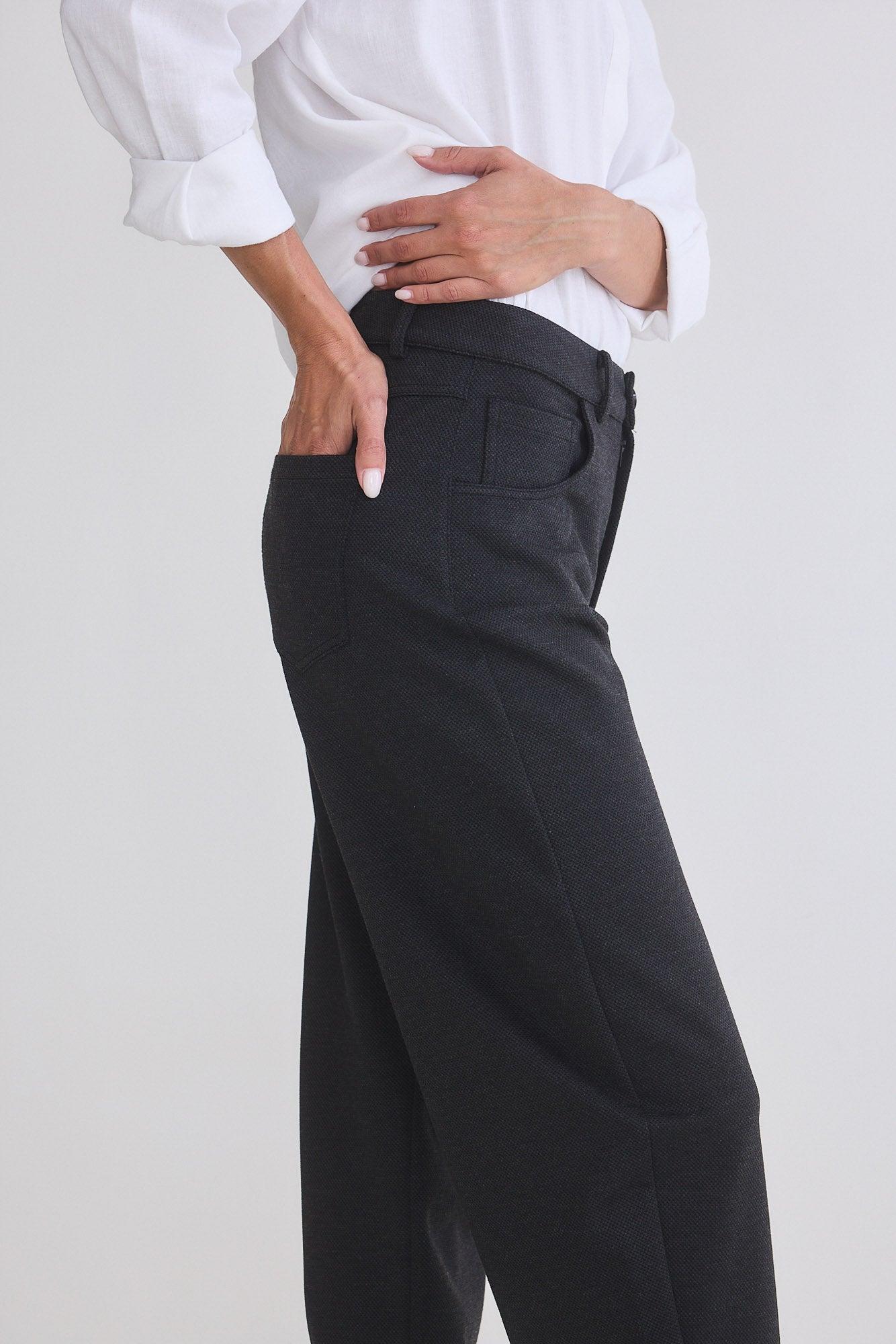 The Textured Visionary Barrel Leg Pants Product Image