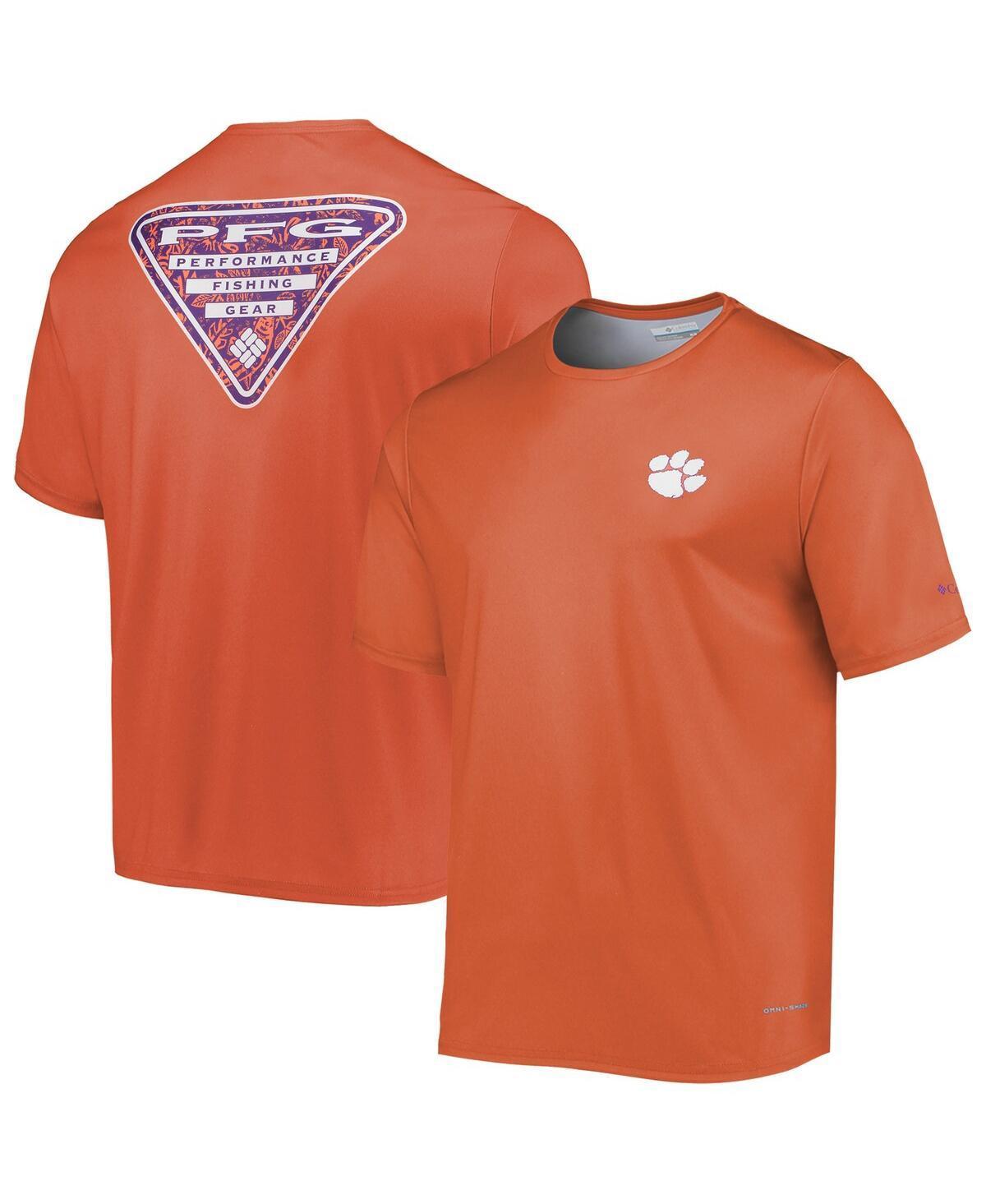 Mens Columbia Clemson Tigers Terminal Tackle Omni-Shade T-Shirt Product Image