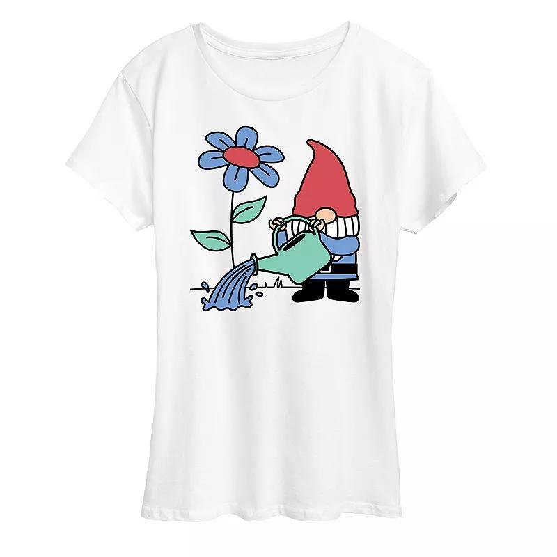 Womens Gardening Gnome Graphic Tee Product Image