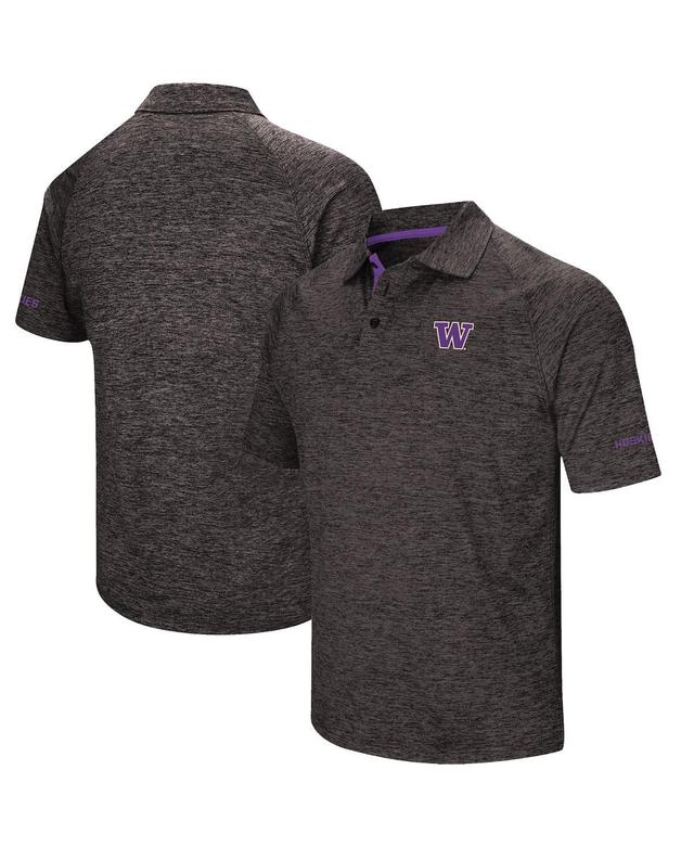 Mens Colosseum Black Indiana Hoosiers Down Swing Polo Product Image