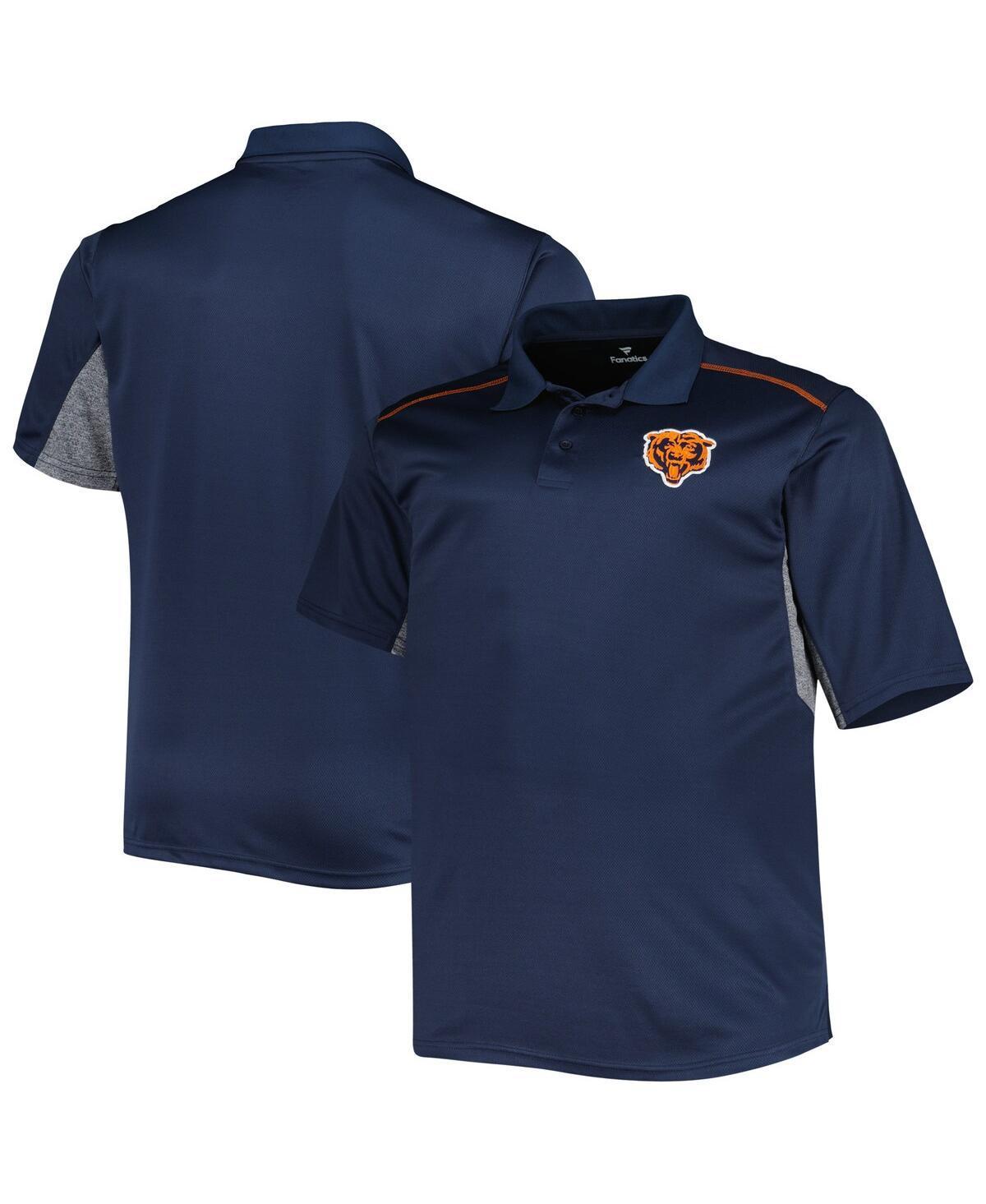 Mens Chicago Bears Big & Tall Team Color Polo Blue Product Image