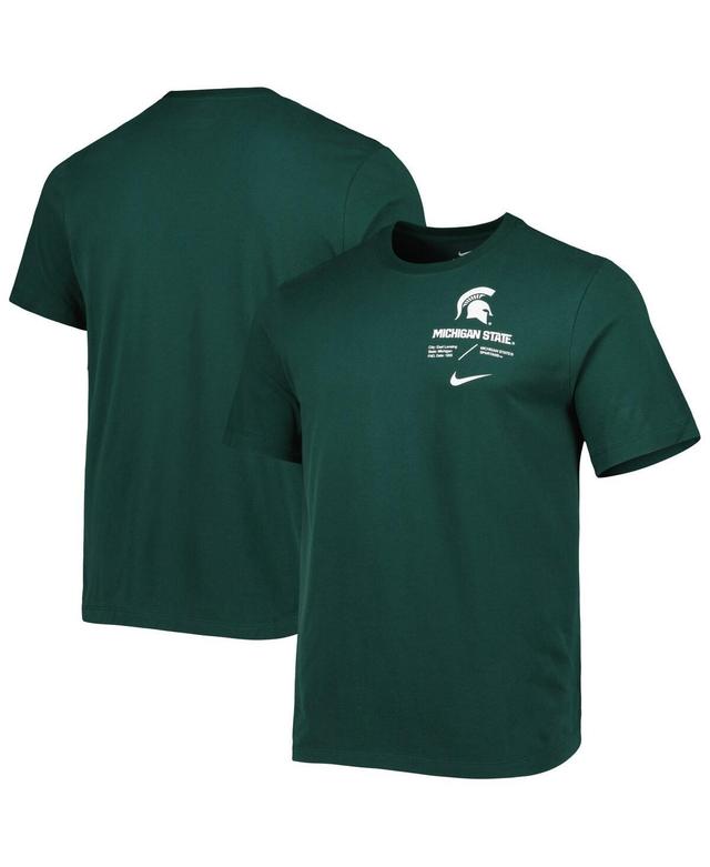 Mens Nike Green Michigan State Spartans Team Practice Performance T-shirt Product Image