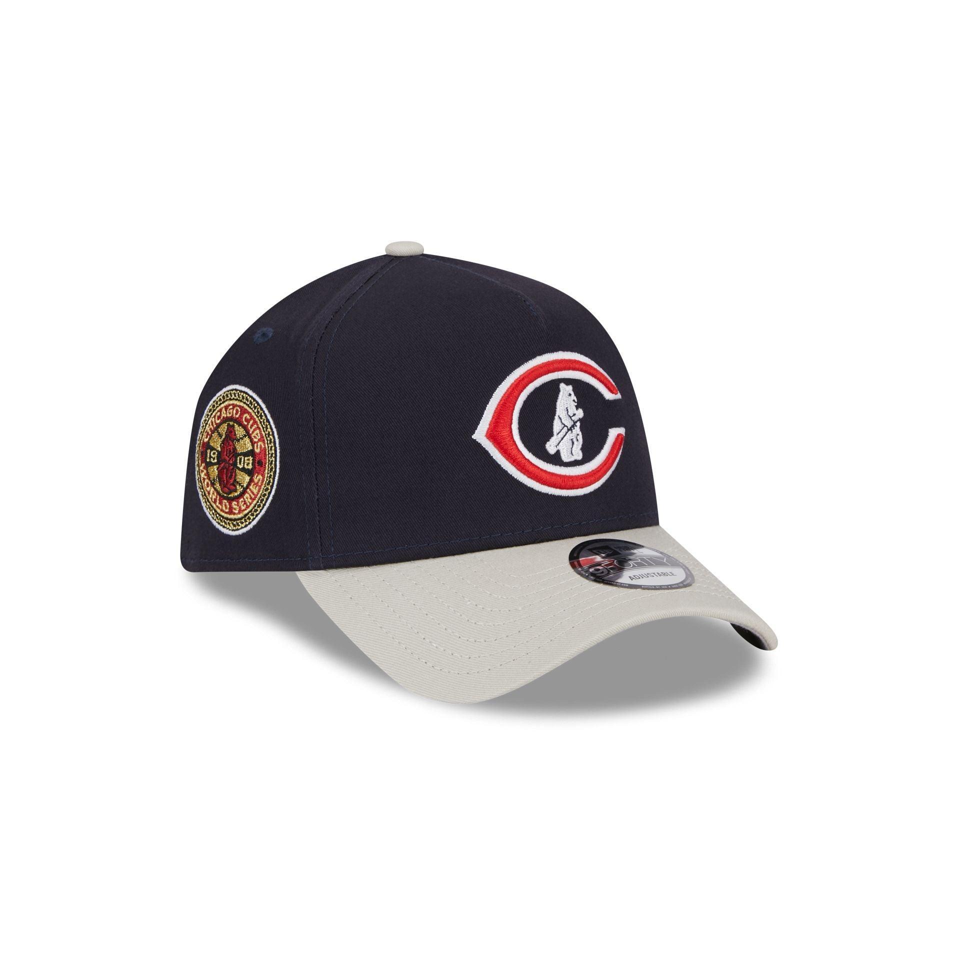 Chicago Cubs Coop Logo Select 9FORTY A-Frame Snapback Hat Male Product Image