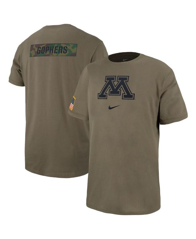 Nike Mens Olive Minnesota Golden Gophers T-Shirt Product Image