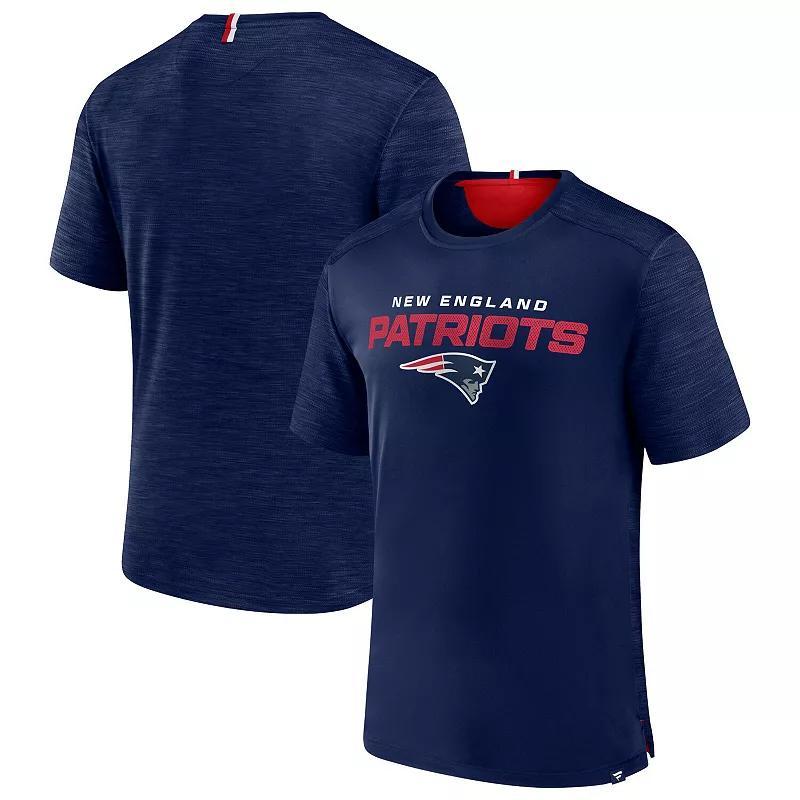 Mens Fanatics Branded New England Patriots Defender Evo T-Shirt Blue Product Image