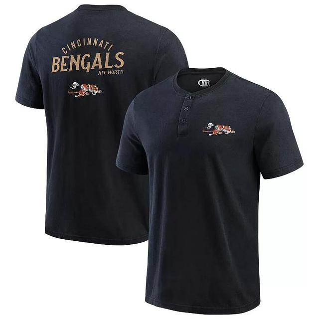 Mens Darius Rucker Collection by Fanatics Cincinnati Bengals Washed Henley T-Shirt Product Image