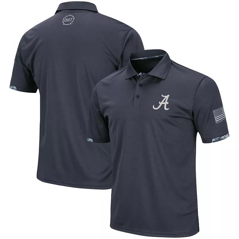 Mens Colosseum Charcoal Alabama Crimson Tide Big & Tall OHT Military Appreciation Digital Camo Polo Product Image