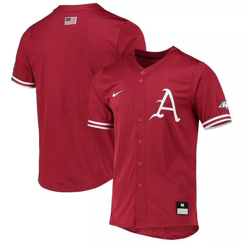 Mens Nike Cardinal Arkansas Razorbacks Replica Baseball Jersey Product Image