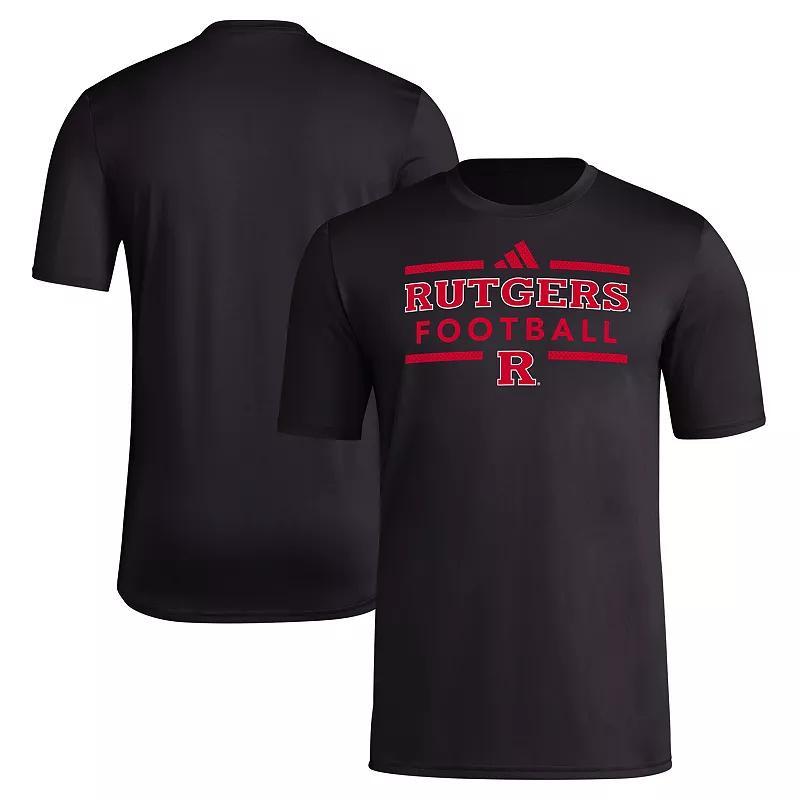 Mens adidas Rutgers Scarlet Knights Locker Football Pre-Game AEROREADY T-Shirt Product Image