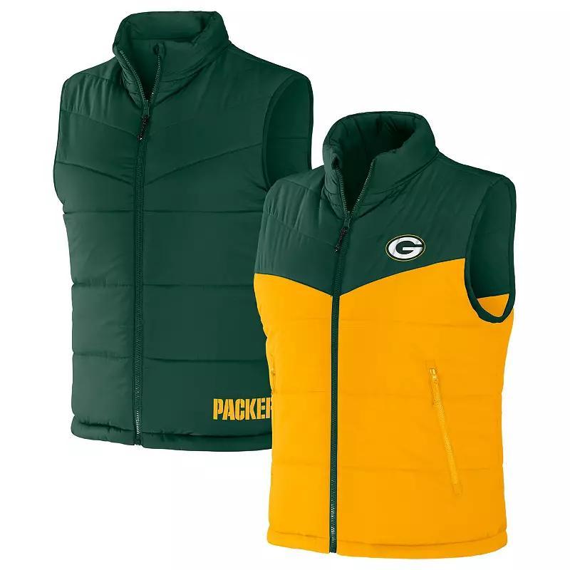 Mens NFL x Darius Rucker Collection by Fanatics Green Green Bay Packers Colorblocked Full-Zip Vest Product Image