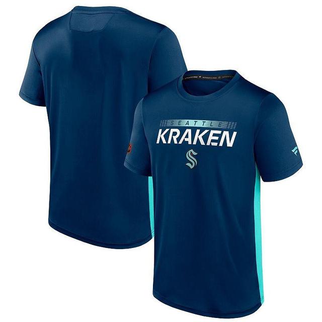 Mens Fanatics Branded Navy Seattle Kraken Special Edition 2.0 Authentic Pro Tech T-Shirt Krk Blue Product Image