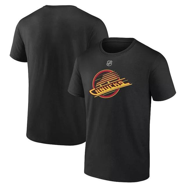 Mens Fanatics Black Vancouver Canucks Alternate Logo T-Shirt Product Image