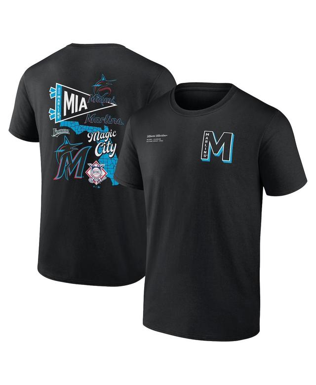 Mens Fanatics Branded Miami Marlins Split Zone T-Shirt Product Image