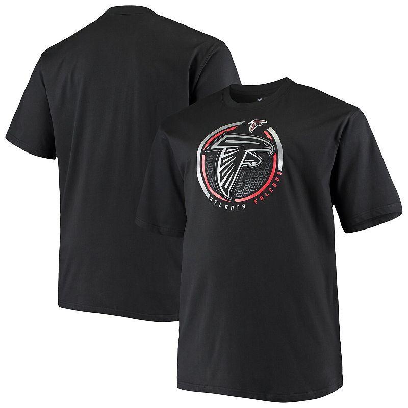 Mens Fanatics Branded Black Atlanta Falcons Big & Tall Color Pop T-Shirt Product Image