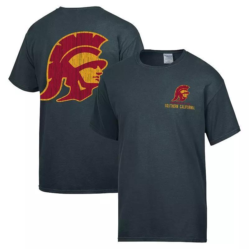 Mens Comfort Wash Charcoal USC Trojans Vintage Logo T-Shirt Product Image