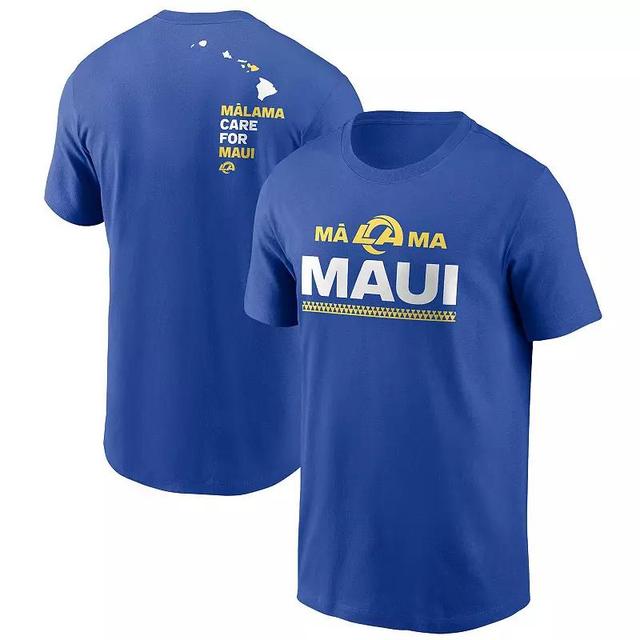 Mens Nike Royal Los Angeles Rams x Maui Relief T-Shirt Product Image