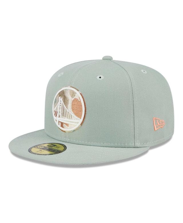 Mens New Era Golden State Warriors Springtime Camo 59FIFTY Fitted Hat Product Image