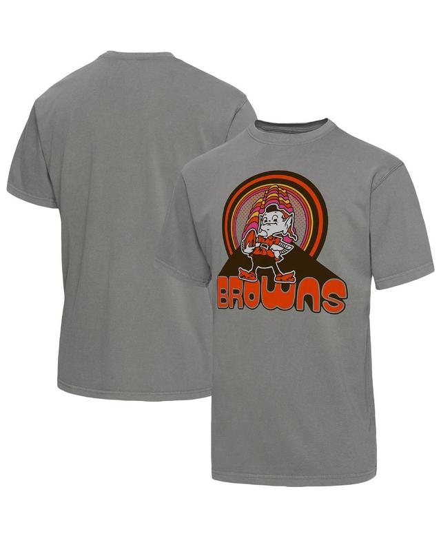 Mens Junk Food Graphite Cleveland Browns Wonderland Infinity Vibe T-Shirt Product Image