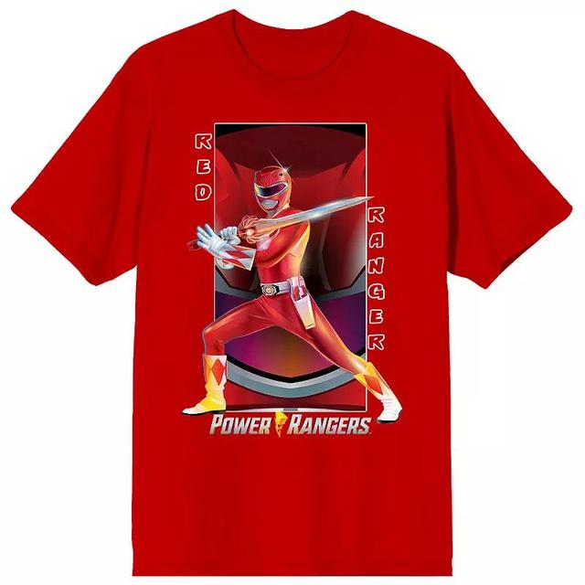 Mens Power Rangers Ranger Short Sleeve Graphic Tee Product Image