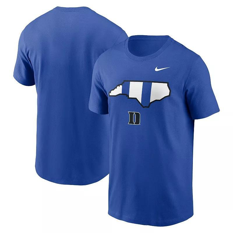 Mens Nike Royal Duke Devils Campus State Shape T-Shirt Product Image