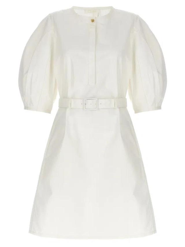 CHLOÉ White Poplin Dress Product Image