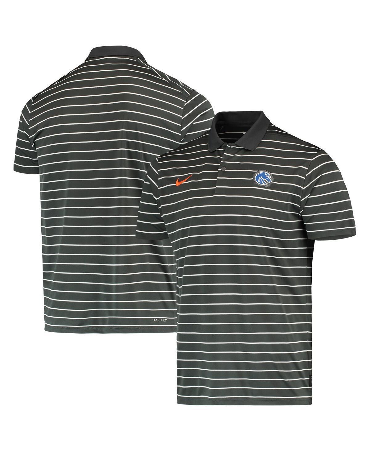 Mens Nike Anthracite Boise State Broncos Victory Stripe Performance Polo Product Image