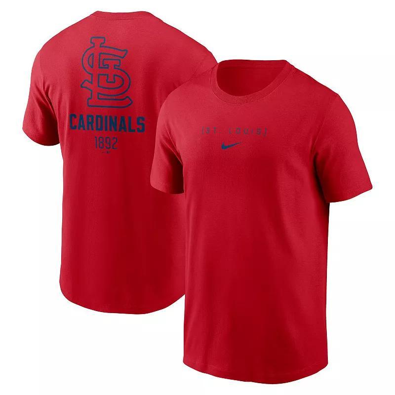 Mens Nike St. Louis Cardinals Large Logo Back Stack T-Shirt Product Image