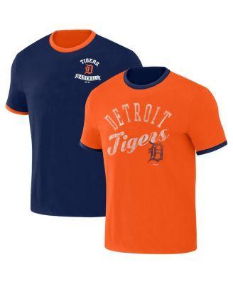 Mens Darius Rucker Collection by Fanatics Navy Detroit Tigers Two-Way Ringer Reversible T-shirt - Navy Product Image