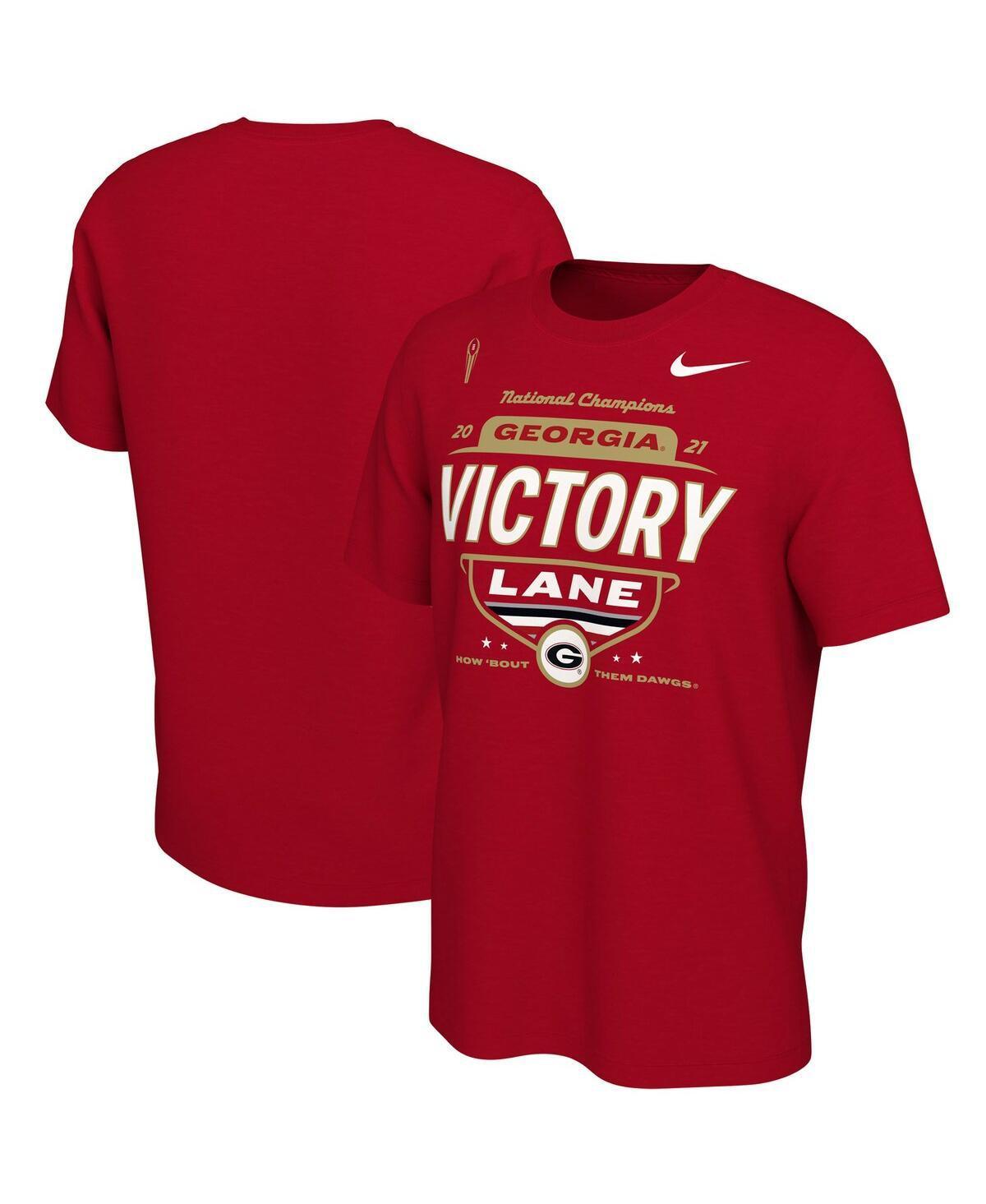 Mens Nike Red Georgia Bulldogs College Football Playoff 2021 National Champions Locker Room T-shirt Product Image