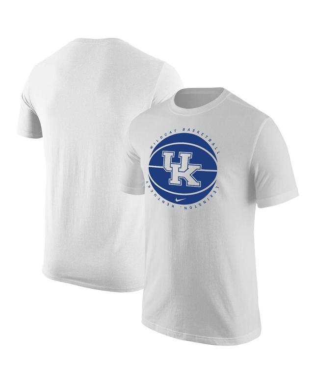 Mens Nike White Kentucky Wildcats Basketball Logo T-shirt Product Image