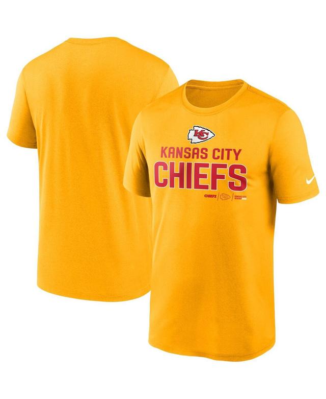 Mens Nike Gold Kansas City Chiefs Legend Community Performance T-shirt Product Image