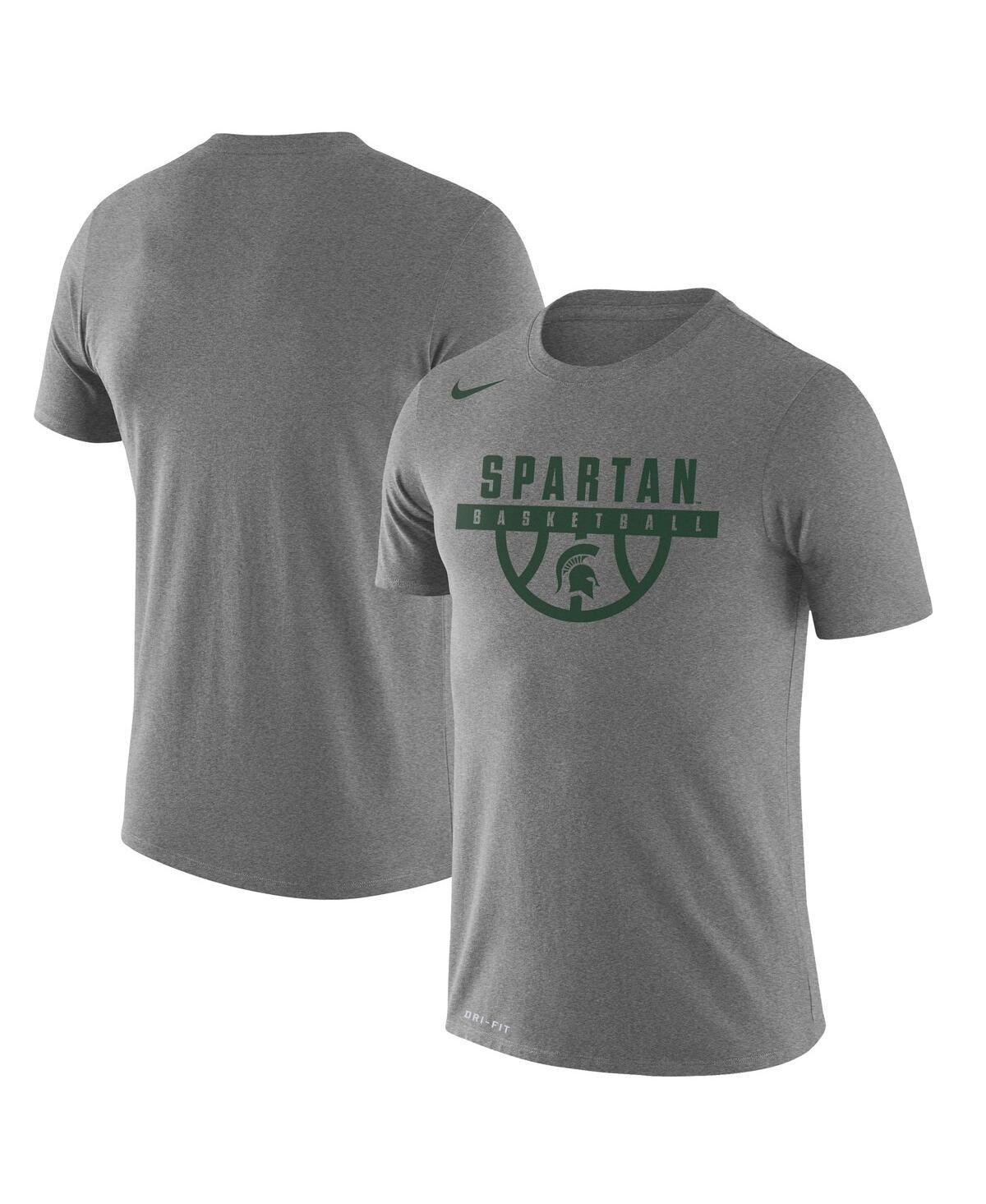 Mens Nike Gray Michigan State Spartans Basketball Drop Legend Performance T-shirt Product Image