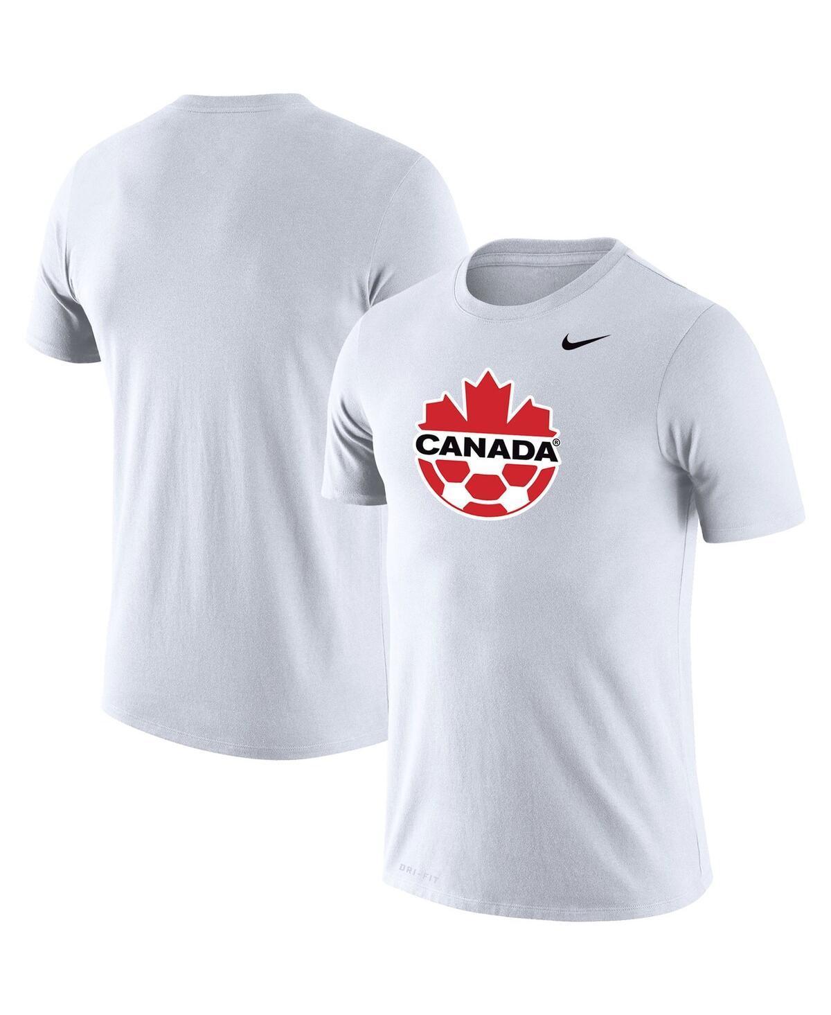 Mens Nike White Canada Soccer Primary Logo Legend Performance T-shirt Product Image