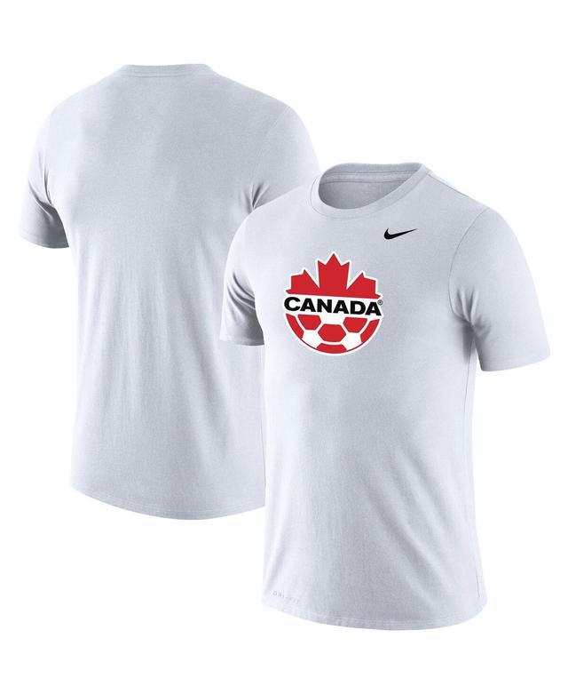 Mens Nike White Canada Soccer Primary Logo Legend Performance T-shirt Product Image