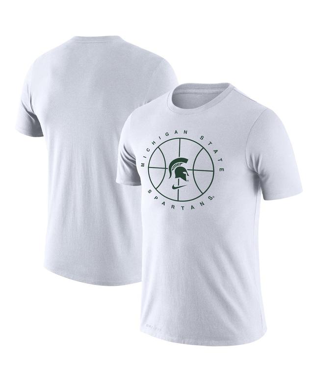 Mens Nike White Michigan State Spartans Basketball Icon Legend Performance T-shirt Product Image