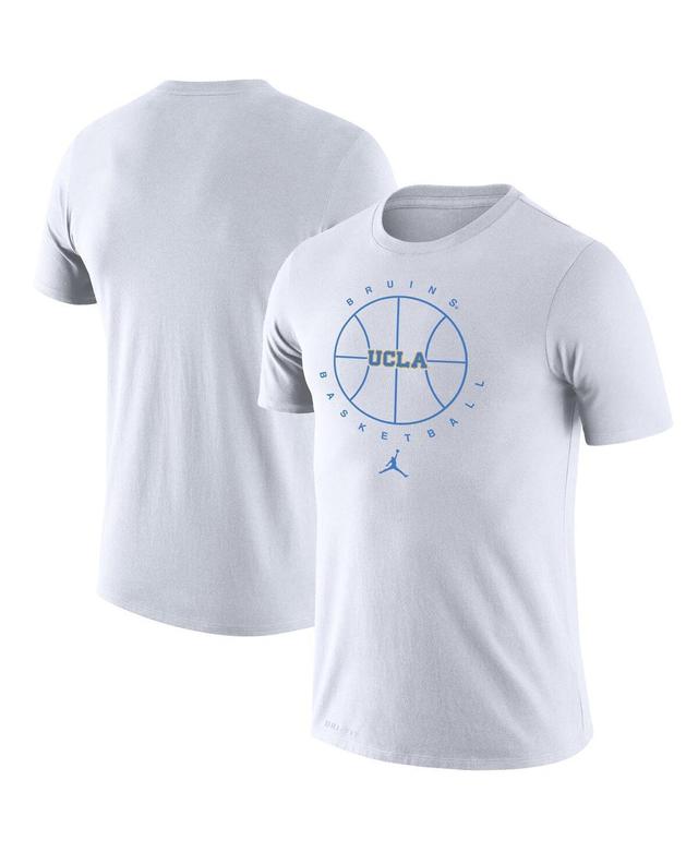 Mens Jordan White Ucla Bruins Basketball Icon Legend Performance T-shirt Product Image