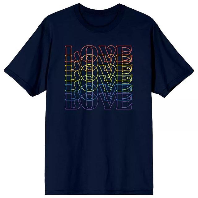 Mens Pride Love Repeated Tee Product Image