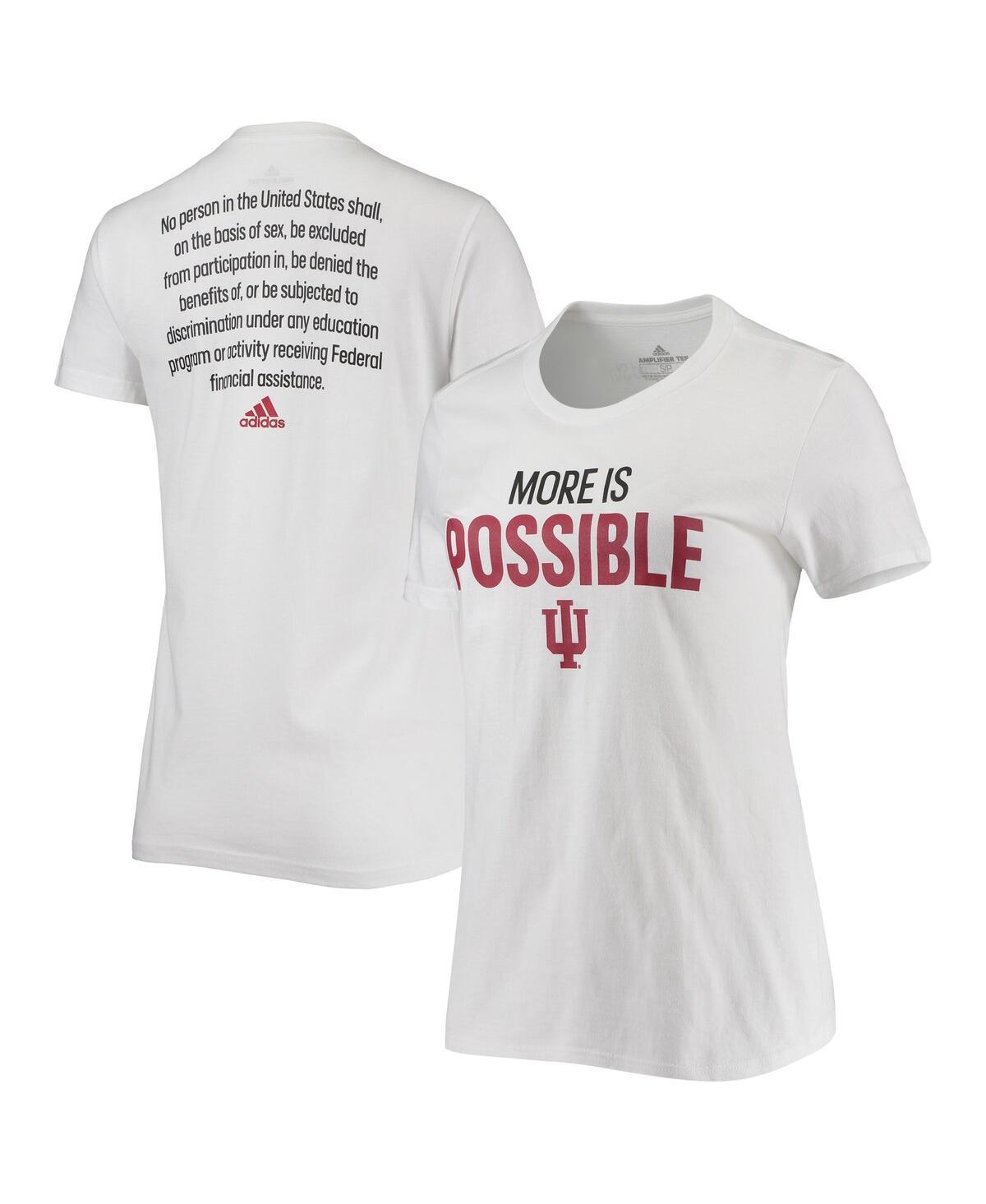 Womens adidas Indiana Hoosiers More Is Possible T-Shirt Product Image